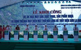 Động thổ dự án điện mặt trời nổi lớn nhất trên hồ thủy điện Sơn La