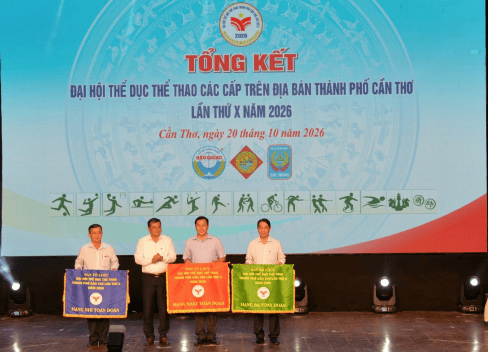 Cần Thơ tổng kết Đại hội Thể dục thể thao các cấp năm 2026, khẳng định bước phát triển mới của thể thao thành phố